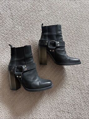 All Saints Black Aiden Jules Harness Boots